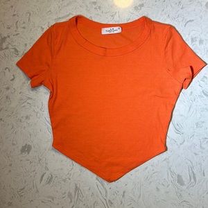 Rebellious dreamer orange crop top